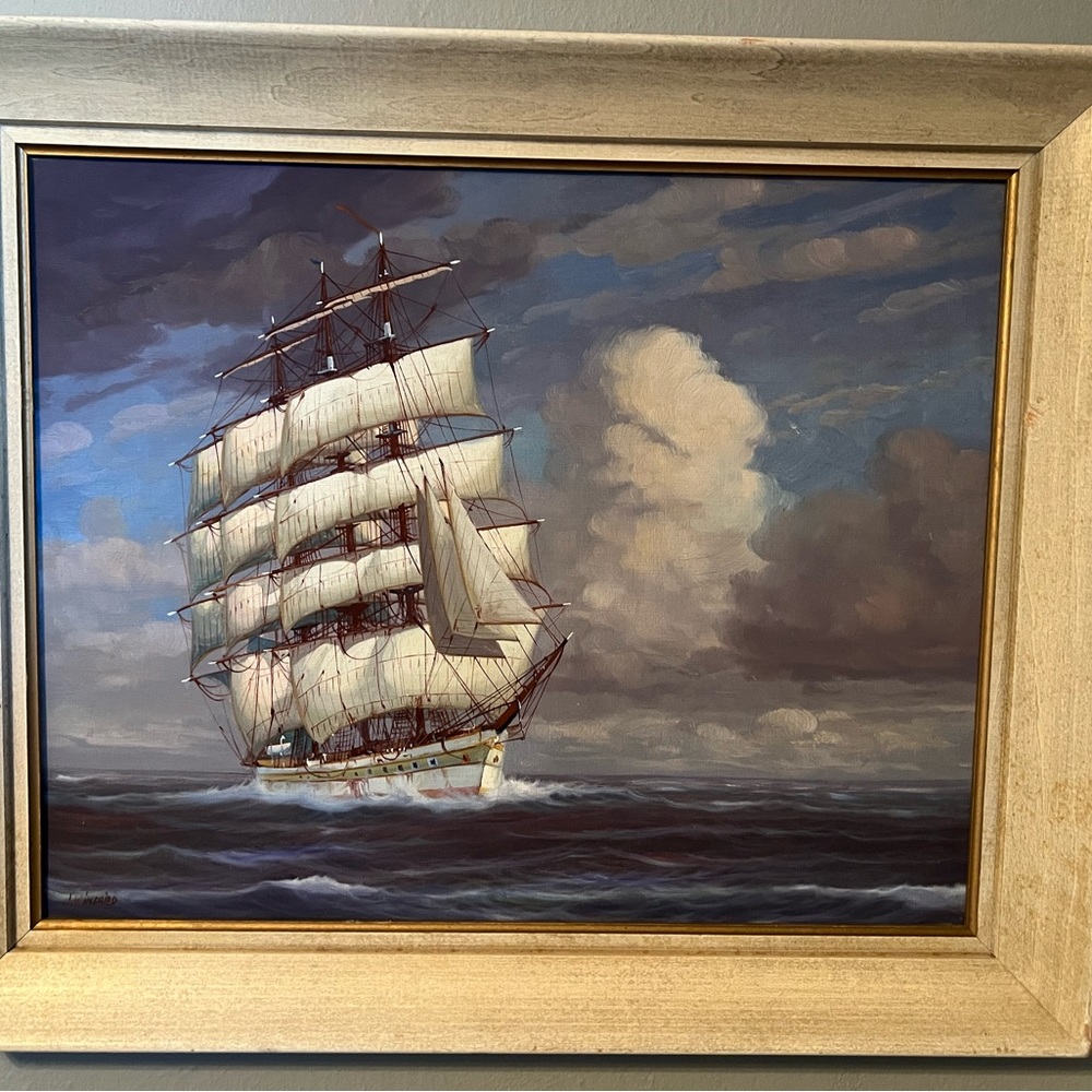 J Winfried oil painting - Picture 4 of 6